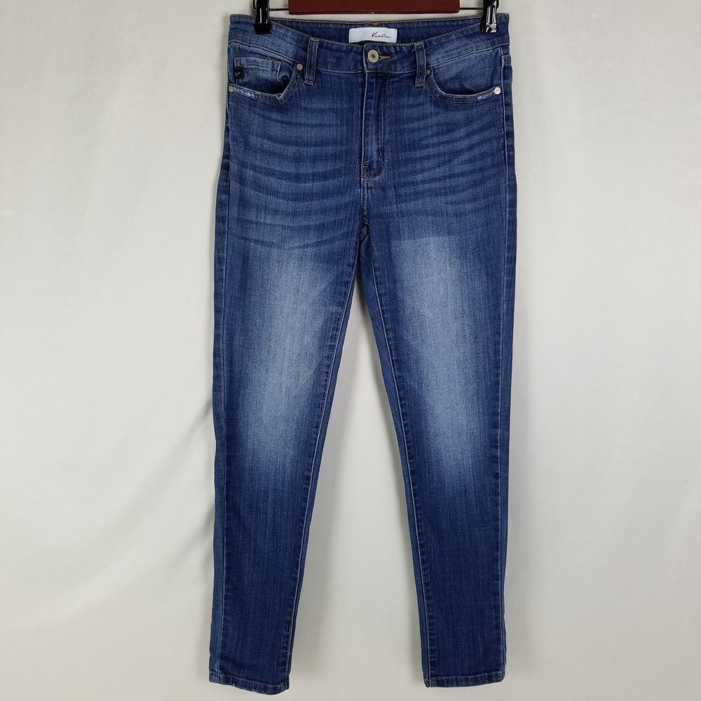 KanCan Womens Mid Rise‎ Skinny Jeans Medium Wash Blue KC7085LOH Size 9/28